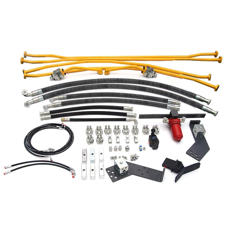 Excavator Hydraulic Breaker Piping Line Kits Pipe Clamp Aux Hydraulic Oil Hose Piping for Sk135sr Sk140 Sk200