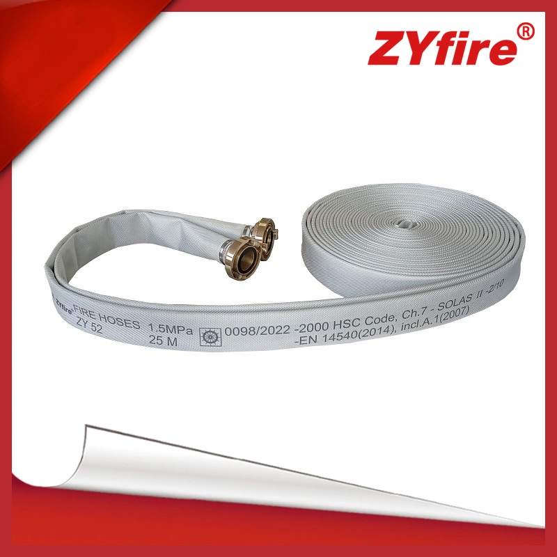 Zyfire White Industrial Hose Lined EPDM for Marine Fire Fighting