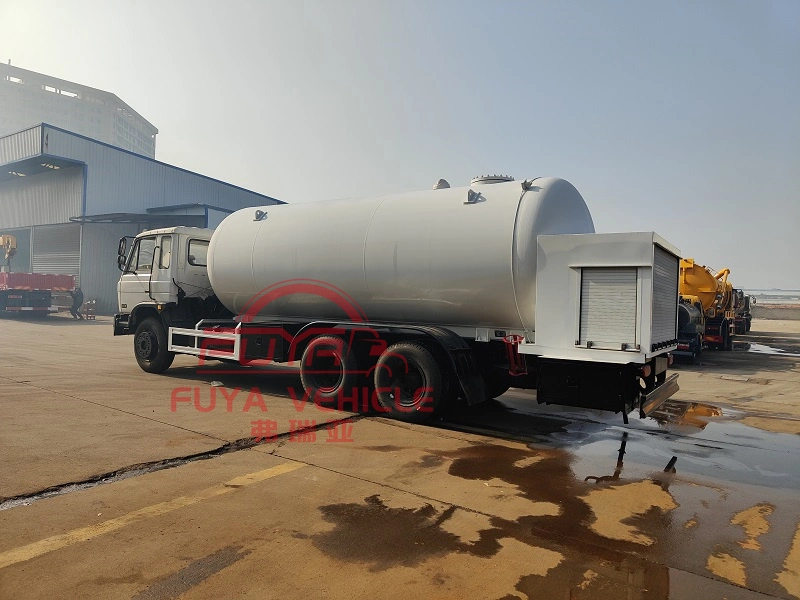 210HP Dongfeng 20000liter Used 10mt LPG Road Tanker with Flow Meter