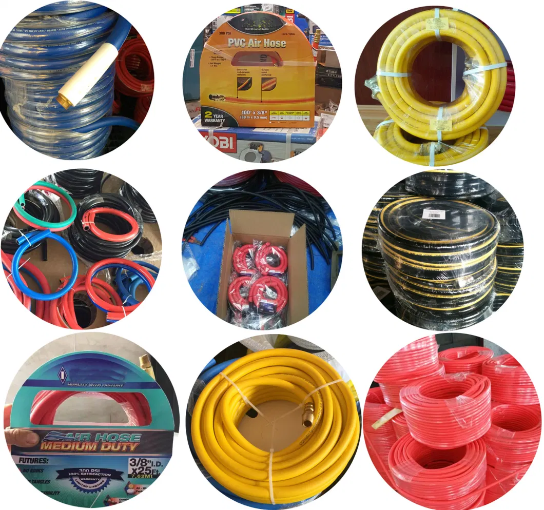 Red PVC Air Hose Medium Oil Resistant