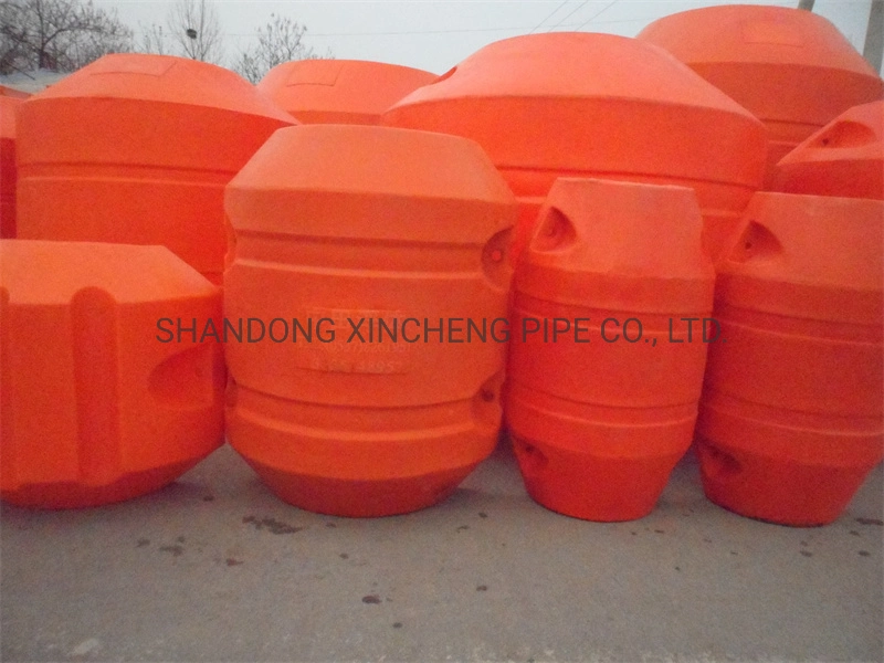 Orange Color Floating Pontoon Dredging Floats for Black Dredging HDPE Pipe