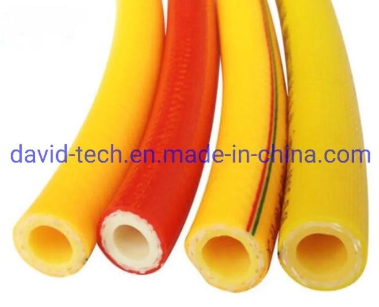 PVC Flexible Spiral Steel Wire Fiber Reinforced Water LPG Air Oil Delivery Transparent Polyester Pipe