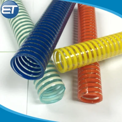  Manguera de succión de la hélice de PVC flexible con el calor resistente al aceite de congelación