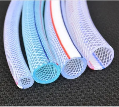  Aguas transparentes de manguera trenzada tubería de PVC flexible transparente