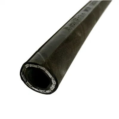 Manguera de goma de hidráulica de alta presión cable trenzado manguera de aceite de caucho flexible en espiral