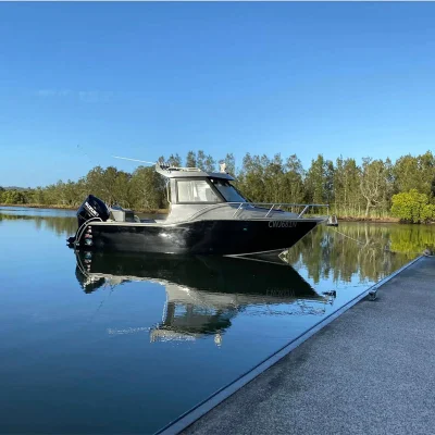 Barco Barco comercial Yachat Offshore 7.5m barco de pesca La pesca deportiva de ocio de la cabina cerrada para la venta de aluminio Townsville 400L