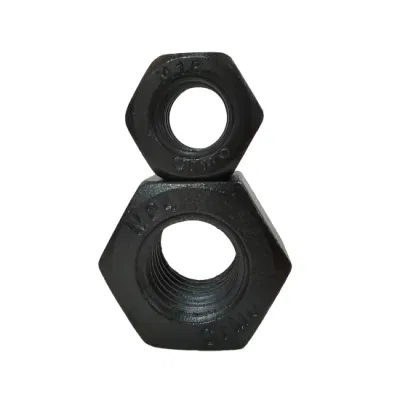 35CrMo perno de espárrago hexagonal recubierto de PTFE negro TEF de acero de aleación Tuerca hexagonal