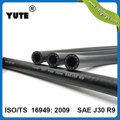 Yute trenzado negro resistente al aceite Flexible de inyección de combustible flexible de fibra