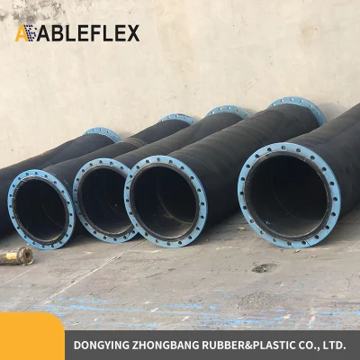 Manguera de descarga flexible de caucho hidráulico flotante industrial marino