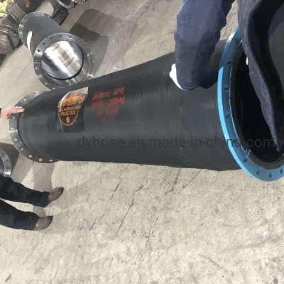  Brida de buena calidad de la fábrica flexible de descarga de la entrega de proyecto de dragado papilla el desempeño de la manguera de goma