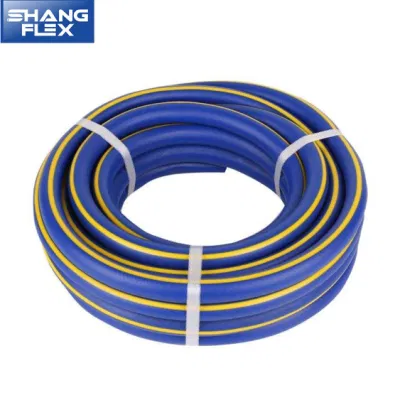  Tela suave de alta flexibilidad tejido trenzado 20bar 300psi agua de aire Combustible aceite Sandchorreado manguera de PVC trenzado