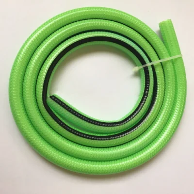 Heavy Duty Nylon transparente de PVC flexible trenzado manguera de 1/4&quot; a 3&quot; para el riego el riego del jardín de Gas Combustible de aceite de ducha
