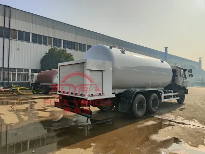 210HP Dongfeng 20000liter Used 10mt LPG Road Tanker with Flow Meter