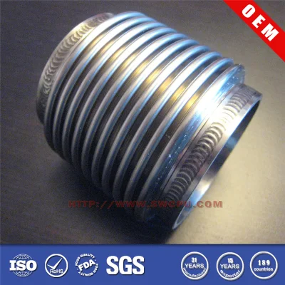 Mecanizado de Metal corrugado expansión de fuelle acoplamiento / tubo de acero inoxidable Junta de fuelle