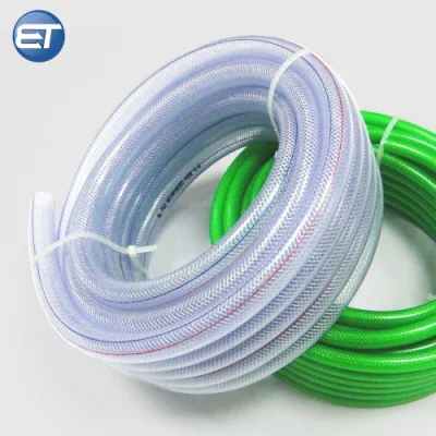  Heavy Duty Nylon transparente de PVC flexible trenzado manguera de 1/4&quot; a 3&quot; para el riego el riego del jardín de Gas Combustible de aceite de ducha