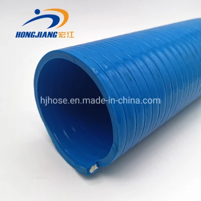 Espiral de descarga de succión de bomba de agua de PVC flexible reforzada con plástico Tubo flexible
