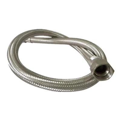 Tubo de entrada de agua manguera caliente y fría Acero inoxidable Metal Manguera