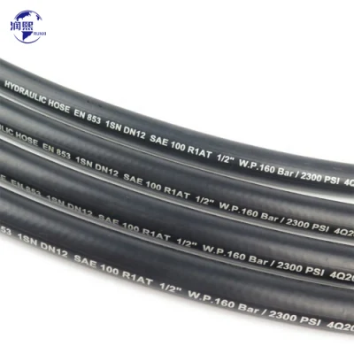 Mayorista En853 1SN línea de combustible de aceite de alta presión Hydrauilc Rubber Mangueras flexibles