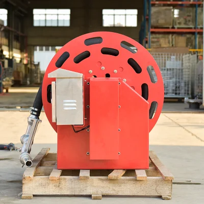  Carrete de manguera de combustible personalizada 2pulgadas molinete eléctrico de 30 metros de reabastecimiento de combustible de barcos y camiones cisterna