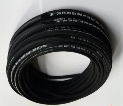 Venta caliente las mangueras hidráulicas trenzadas de fibra de alta calidad y precio de fábrica Sanyeflex la manguera de alimentación para la industria pesada máquina Minera Mangueras de PTFE Sistema Marino