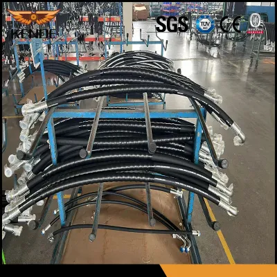 Flexible de Alta un paño suave trenzado textil 20bar 300 psi de agua de aire combustible arenado Alambre de acero de alta succión de PVC hidráulico trenzado manguera de caucho amarillo