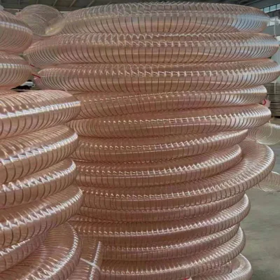 Conducto PU Acero cable de cobre reforzado conducto 25 mm TPU Manguera de conducto flexible