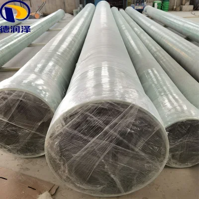 GRP Fibra de vidrio reforzado tubo de plástico Precio por encima de la tierra por debajo Tierra