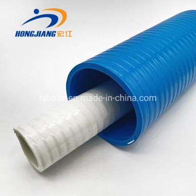 Espiral de descarga de succión de bomba de agua de PVC flexible reforzada con plástico Tubo flexible