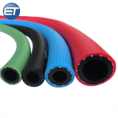  Tubo de manguera de aire negro híbrido de caucho y PVC de alta presión 3/8 1/2 3/4 1 pulgadas 20bar 40bar para el combustible de agua Compresor de bomba de aceite
