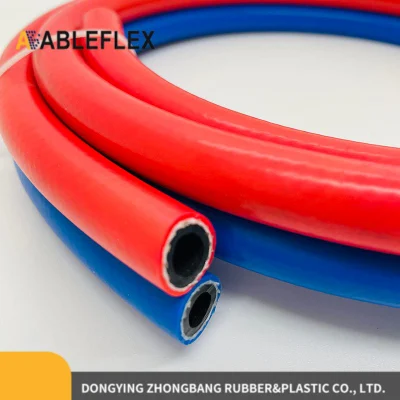  2023 soldadura de línea doble oxígeno manguera de acetileno soldadura de gas PVC Manguera/tubería/tubo/tubería calidad garantizada