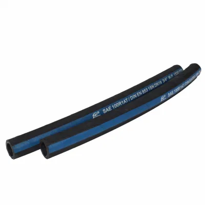 3/8 de pulgada SAE 100R1a/1sn de malla de alambre de acero de alta presión Manguera hidráulica resistente al aceite