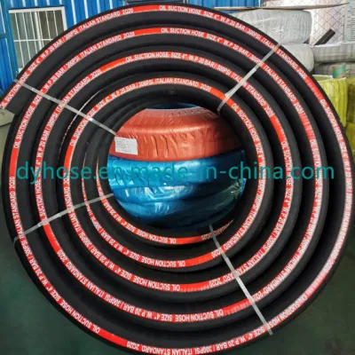  Dragado flotante Descarga succión agua manguera de goma succión y descarga Tubo flexible