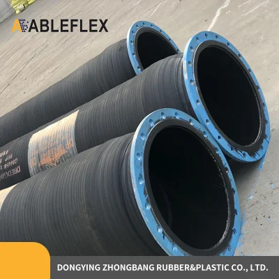 Manguera de descarga flexible de caucho hidráulico flotante industrial marino
