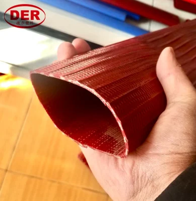  Anti-UV PVC Layflat manguera resistente a la abrasión Agricultura manguera de descarga de agua