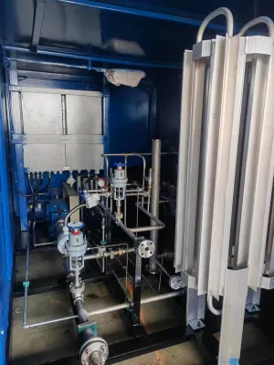Estación de recarga de GNL portátil con sistema de control automático para NGV Combustible Skid