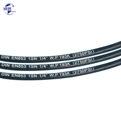Mayorista En853 1SN línea de combustible de aceite de alta presión Hydrauilc Rubber Mangueras flexibles