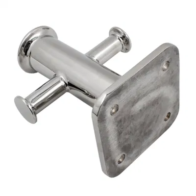 Accesorios para el acoplamiento del barco Grado marino 316 Acero inoxidable Morado Bitt Cleat Single Cross Yacht Deck Mooring Bollard