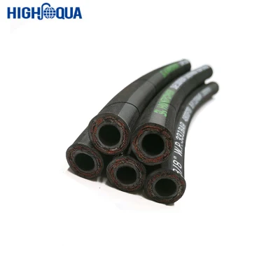  Resistente a alta presión de aceite en una capa y capa de dos Excavadoras de cable de acero del tubo flexible de goma
