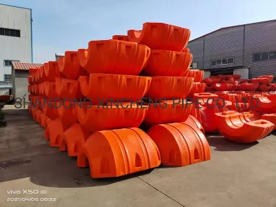  El dragado del tubo de plástico flotadores Tubo flotante Collar de boyas para manguera DN500