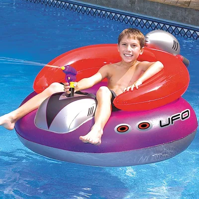Sillón OVNI inflable de flotación de la piscina con pistola aplicadora