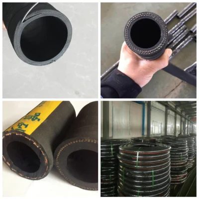 Productos de goma manguera de escape húmedo marino mangueras de bomba de agua concreto Manguera flexible de goma de aspiración de aceite de suministro de agua