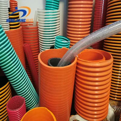  2 2.5 3pulgadas 4 6 8 a 10 pulgadas de plástico de PVC flexible reforzado de la hélice bomba de agua de la manguera Sutcion descarga de agua de la manguera del tubo de aspiración de la Espiral