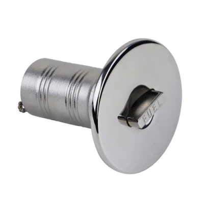  1-1/2&quot; (38mm) Marine Filler Neck Acero inoxidable 316 Marine Boat Combustible/gas/agua/relleno de cubierta de Deo tapa sin llave cuello