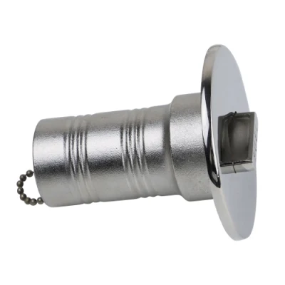 1-1/2&quot; (38mm) Marine Filler Neck Acero inoxidable 316 Marine Boat Combustible/gas/agua/relleno de cubierta de Deo tapa sin llave cuello