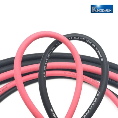  Cubierta suave flexible trenzado textil 300 psi de aire de goma de la manguera de agua