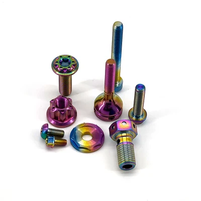  Tornillos de espárrago autorroscantes de aleación de titanio Incoloy 825 M2 de color Precio de tuerca de perno