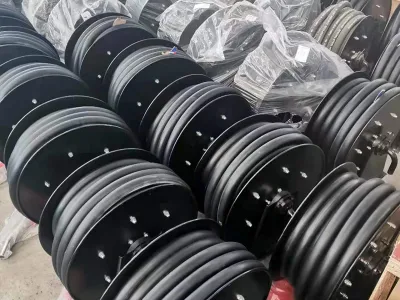 Ingeniería personalizada Manual de Construcción hidráulica automática de aceite diesel pesado Carrete de manguera de repostaje de combustible eléctrica