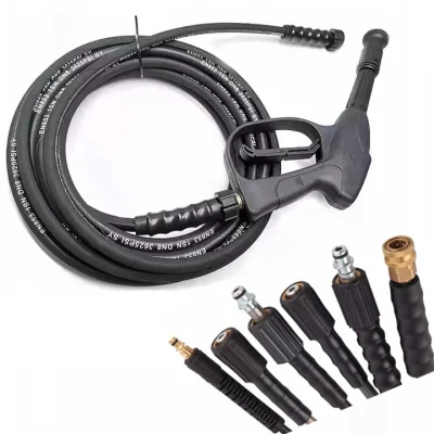  15m de alta presión flexible de goma de la manguera de chorro de agua de la conexión rápida compatible con la marca Karcher K2 K7 Series