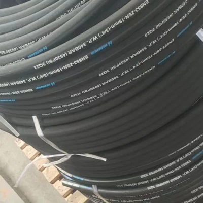  Ugw Factory Direct Hot En856 4SP/4SH manguera de caucho hidráulico de alta presión para excavadora, perforación de aceite