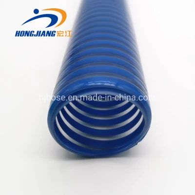 Espiral de descarga de succión de bomba de agua de PVC flexible reforzada con plástico Tubo flexible